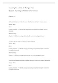 Accounting, Volume 1, Horngren - Exam Preparation Test Bank (Downloadable Doc)