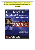 TEST BANK For Current Medical Diagnosis And Treatment 2024&vert;25&comma; 63rd Edition By Maxine Papadakis&comma; Stephen Mcphee&comma; Verified Chapters 1 - 42&comma; Complete Newest version &vert; guaranteed pass