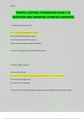 TRAFFIC CONTROL TECHNICIAN &lpar;CHAP 1-4&rpar; QUESTION AND ANSWERS &lpar;VERIFIED ANSWERS&rpar;