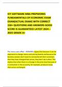 IVY SOFTWARE MBA PREPWORKS FUNDAMENTALS OF ECONOMIC EXAM EXAM&lpar;ACTUAL EXAM&rpar; WITH CORRECT 150&plus; QUESTIONS AND ANSWERS GOOD SCORE IS GUARANTEED LATEST 2024 &ndash; 2025 GRADE A&plus;   