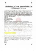 MFT Practice Set Exam Bank Questions With Well Explained Answers 2024&sol;25