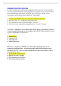 Exam (elaborations) 	PHARMACOLOGY2021/2022 HESI 