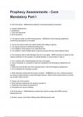 Prophecy Assessments - Core Mandatory Part I Questions With All Correct Answers 2024&sol;2025