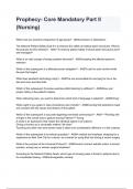 Prophecy- Core Mandatory Part II &lpar;Nursing&rpar; Questions With All Correct Answers 2024&sol;2025