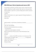 BMS 300 Exam 1 Review Questions and Answers 2025&period; 
