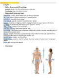 ANATOMY 251 A & P 1 Final Review Latest