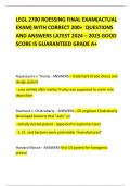 LEGL 2700 ROESSING FINAL EXAM&lpar;ACTUAL EXAM&rpar; WITH CORRECT 200&plus;  QUESTIONS AND ANSWERS LATEST 2024 &ndash; 2025 GOOD SCORE IS GUARANTEED GRADE A&plus; 
