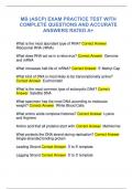 MB &lpar;ASCP&rpar; EXAM PRACTICE TEST WITH  COMPLETE QUESTIONS AND ACCURATE  ANSWERS RATED A&plus;