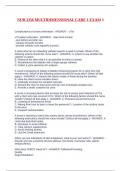 NUR 2356 MULTIDIMENSIONAL CARE 1 EXAM 1