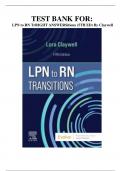 TEST BANK FOR&colon; LPN to RN TrRIGHT ANSWERSitions &lpar;5TH ED&rpar; By Claywell
