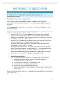 Alle lesnotities Historische Inzichten