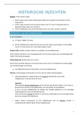 Hoofdstuk 1 deel 1 -Historische Inzichten