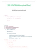 Final Exam Study Guide - NUR2356 / NUR 2356 (Latest 2022 / 2023) : Multidimensional Care I / MDC 1 - Rasmussen