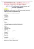 BIOD 151 M2 Exam Essential Human Anatomy and Physiology With lab 2021&period; All Exams Answer