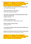 NURSING NR 452 GREEN LIGHT QUESTIONS & ANSWERS 2 ALL ANSWERS 100&percnt; CORRECT&sol;VERIFIED  BEST EXAM  SOLUTION GUARANTEED SUCCESS LATEST UPDATE 2021&sol;2022 GRADED A&plus;