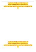 BB ATI PROCTORED COMPREHENSIVE 180 QUESTIONS & ANSWERS 100&percnt; CORRECT LATEST 2021&sol;2022 REVIEW GUARANTEED SUCCESS RATED  A&plus;