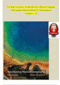 Test Bank in Conjunction with Geosystems An Introduction to Physical Geography&comma;Christopherson&comma;9e
