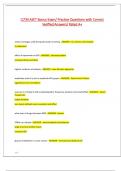 CLTM ASET Bonus Exam&sol; Practice Questions with Correct  Verified Answers&sol; Rated A&plus;
