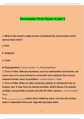 Divemaster Final Exam A part 2 Questions and Answers with complete solution