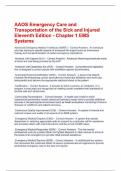 AAOS Emergency Care and Transportation of the Sick and Injured Eleventh Edition - Chapter 1 EMS Systems