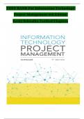 TEST BANK For Information Technology Project Management 9th Edition by Kathy Schwalbe&comma; Verified Chapters 1 - 13&comma; Complete Newest Version