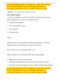 NURS 6900 PEDIATRIC NURSING CARE TEST BANK EXAM QUESTIONS AND ANSWERS RATED A&plus; GUARANTEED SUCCESS LATEST UPDATE 2022