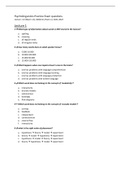 Psycholinguistics Practice Exam Questions Week 1-4 (Lecture 1-6)
