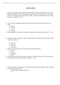 Exam (elaborations) 	HESI V2 MATH2022 