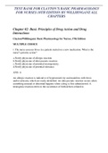 TEST BANK FOR CLAYTON&rsquo;S BASIC PHARMACOLOGY FOR NURSES 18TH EDITION BY WILLIHNGANZ ALL CHAPTERS