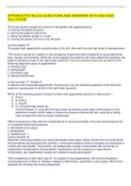 APPENDICITIS NCLEX QUESTIONS AND ANSWERS WITH 2021&sol;2022 SOLUTIONS