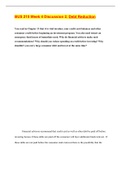 BUS 215 Week 4 Discussion 2&comma; Debt Reduction
