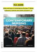 TEST BANK  Ethics and Issues in Contemporary Nursing 3rd Edition  by Margaret A&period; Burkhardt&comma; Nancy Walton&comma; All Chapters 1 - 20