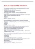 MaryLand State Portion of Title Producer Exam