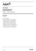 AQA A-Level Geography Paper 2 2021 Insert