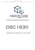 DSC1630 Assignment 4 Semester 1 2022.
