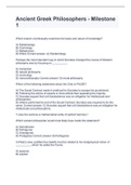 Ancient Greek Philosophers - Milestone 1 with complete solution
