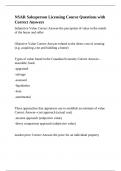 NSAR Salesperson Licensing Course Questions with Correct Answers