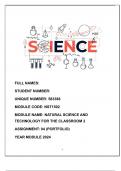 NST1502 ASSIGNMENT 04 YEAR MODULE 2024 &lpar;PORTFOLIO&rpar;