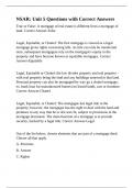 NSAR&colon; Unit 5 Questions with Correct Answers
