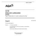 AQA GCSE ENGLISH LANGUAGE &lpar;8700&rpar; Paper 1 Explorations in creative reading and writing