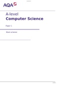 AQA-A-level Computer Science Paper 1 Mark scheme  2021