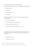 Contemporary Economic Issues: Quiz 6 extra: Questions and Answers