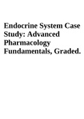 Endocrine System Case Study&colon; Advanced Pharmacology Fundamentals&comma; Graded&period;