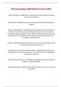 Pharmacology d398 WGU Correct 100&percnt;