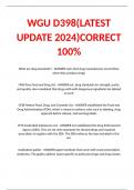 WGU D398&lpar;LATEST UPDATE 2024&rpar;CORRECT 100&percnt;