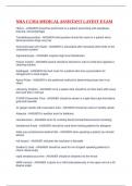 NHA CCMA MEDICAL ASSISTANT LATEST EXAM