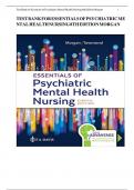 Test Bank- Davis Advantage for Townsend's Psychiatric Mental Health Nursing&comma; 11th Edition by Karyn I&period; Morgan&vert;&vert;Instant Download