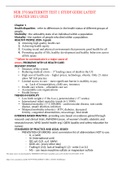 NUR 370 MATERNITY TEST 1 STUDY GUIDE LATEST UPDATED 2021&sol;2022  Chapter 1