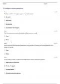 AAMI MICROBIOLOGY FOR EMBALMERS MIDTERM EXAM QUESTIONS AND ANSWERS