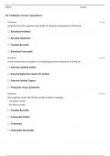 AAMI MICROBIOLOGY FOR EMBALMERS UNIT 6 QUESTIONS AND ANSWERS